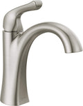 Delta Faucet Arvo Single Hole Bathroom Faucet Brushed Nickel, Single Handle Bathroom Faucet, Bathroom Sink Faucet, Drain Assembly Included, Spotshield Stainless 15840LF-SP Sporting Goods > Outdoor Recreation > Fishing > Fishing Rods Delta Faucet Company Spotshield Brushed Nickel  