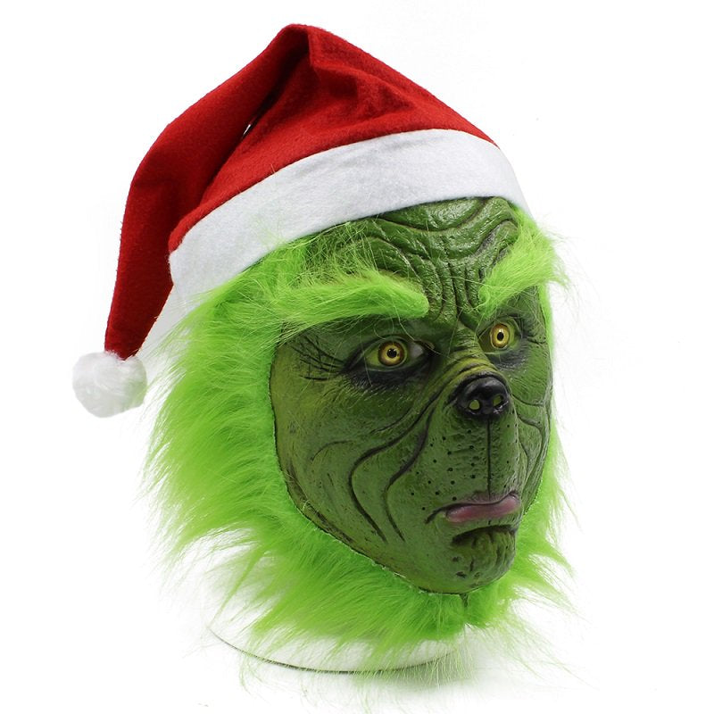 Cooltop Santa Claus Costume How to Stole Christmas Cosplay Costumes Mask for Xmas Party Apparel & Accessories > Costumes & Accessories > Masks Cooltop   