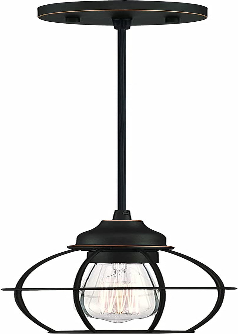 WISBEAM Pendant Lighting Fixture with Oil Rubbed Bronze Finish, Hanging Ceiling Lights with E26 Medium Base Max. 60 Watts, Bulbs Not Included, 2-Pack Home & Garden > Lighting > Lighting Fixtures WISBEAM Bronze 1-Pack 