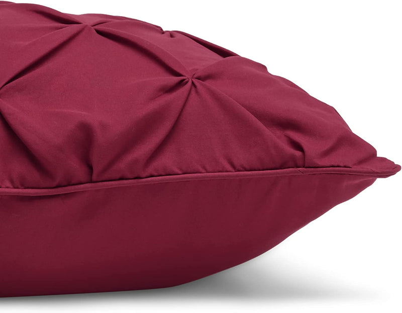 Pinch Pleat All-Season Down-Alternative Comforter Bedding Set - Twin / Twin XL, Burgundy Home & Garden > Linens & Bedding > Bedding KOL DEALS   