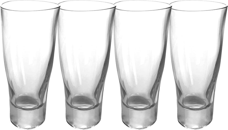 Kitchinventions Unbreakable Tritan Drinking Glasses | Ideal for Beverages & Cocktails | Shatterproof Barware | Clear and Durable | Dishwasher Safe | Great for Travel and Boat (4,12 Oz Whiskey) Home & Garden > Kitchen & Dining > Barware KitchInventions 4 13 oz Beer 