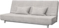 SOFERIA Replacement Compatible Cover for BEDDINGE 3-Seat Sofa-Bed, Fabric Eco Leather Creme Home & Garden > Decor > Chair & Sofa Cushions Soferia Naturel Beige  