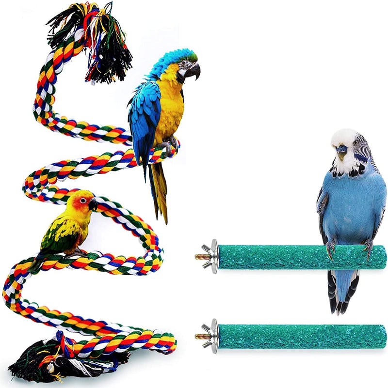 Bird Perch Stand Perch Birds Ladder Platform Paw Grinding Stick Harness Cage Rope Birds Animals & Pet Supplies > Pet Supplies > Bird Supplies NotNow   
