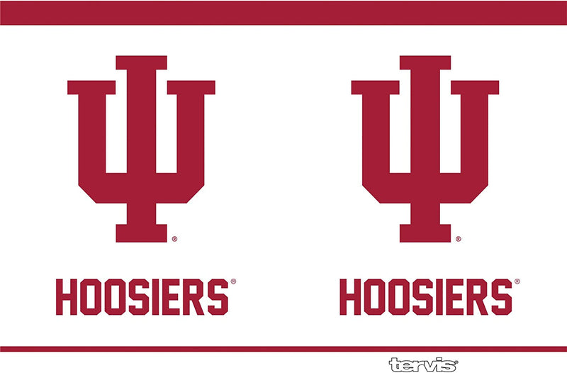 Tervis Made in USA Double Walled Indiana University IU Hoosiers Insulated Tumbler Cup Keeps Drinks Cold & Hot, 24Oz Water Bottle, Primary Logo