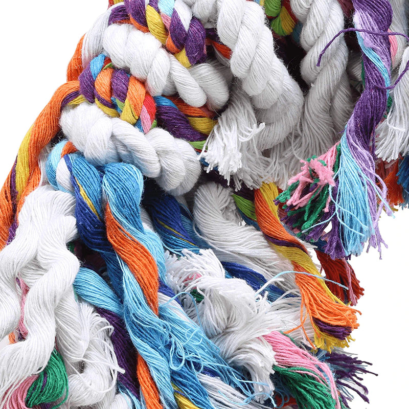 Bonka Bird Toys 1012 Medium Fluffy Ring Colorful Preening Cotton African Grey Cockatoo Conure Animals & Pet Supplies > Pet Supplies > Bird Supplies > Bird Toys Bonka Bird Toys   