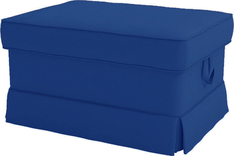 Custom Slipcover Replacement Cotton Ektorp Loveseat Cover Replacement Is Made Compatible for IKEA Ektorp Loveseat Sofa Slipcover(Coffee Loveseat) Home & Garden > Decor > Chair & Sofa Cushions Custom Slipcover Replacement Polyester Blue Ottoman  