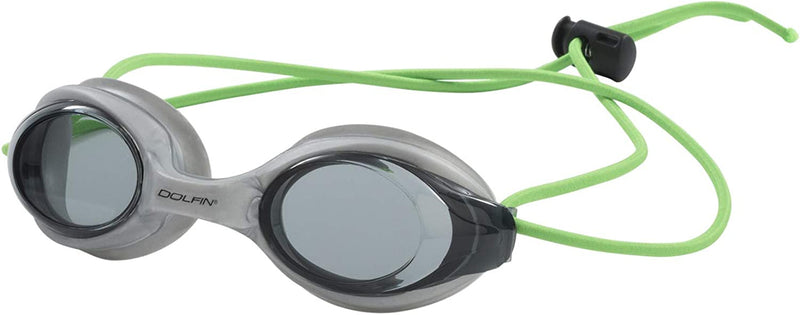 Dolfin Adult Swim Goggles - Quick Adjust Pro Strap with Anti-Fog, Anti-Leak Protection, 1 and 3 Packs Sporting Goods > Outdoor Recreation > Boating & Water Sports > Swimming > Swim Goggles & Masks Dolfin Silver Green One Size 