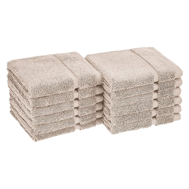 GOTS Certified Organic Cotton Washcloths - 12-Pack, Pristine Snow Home & Garden > Linens & Bedding > Towels KOL DEALS Delicate Fawn 12-Pack Washcloths 