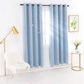 MANGATA CASA Kids Blackout Curtains with Moon & Star for Bedroom-Cutout Galaxy Window Curtains & Drapes with Grommet for Nursery Living Room-Baby Curtains 63 Inch Length 2 Panels(Beige 52X63In) Home & Garden > Decor > Window Treatments > Curtains & Drapes MANGATA CASA Baby Blue 52x84inch-2panels 