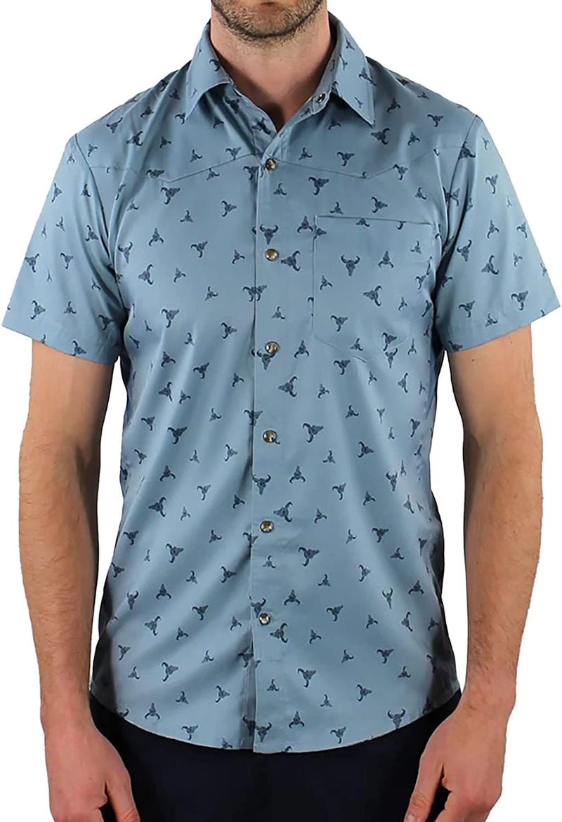 Club Ride Apparel New West Cycling Shirt - Men'S Short Sleeve Cycling Jersey Sporting Goods > Outdoor Recreation > Cycling > Cycling Apparel & Accessories Club Ride Denim Blue Skull Print Large 