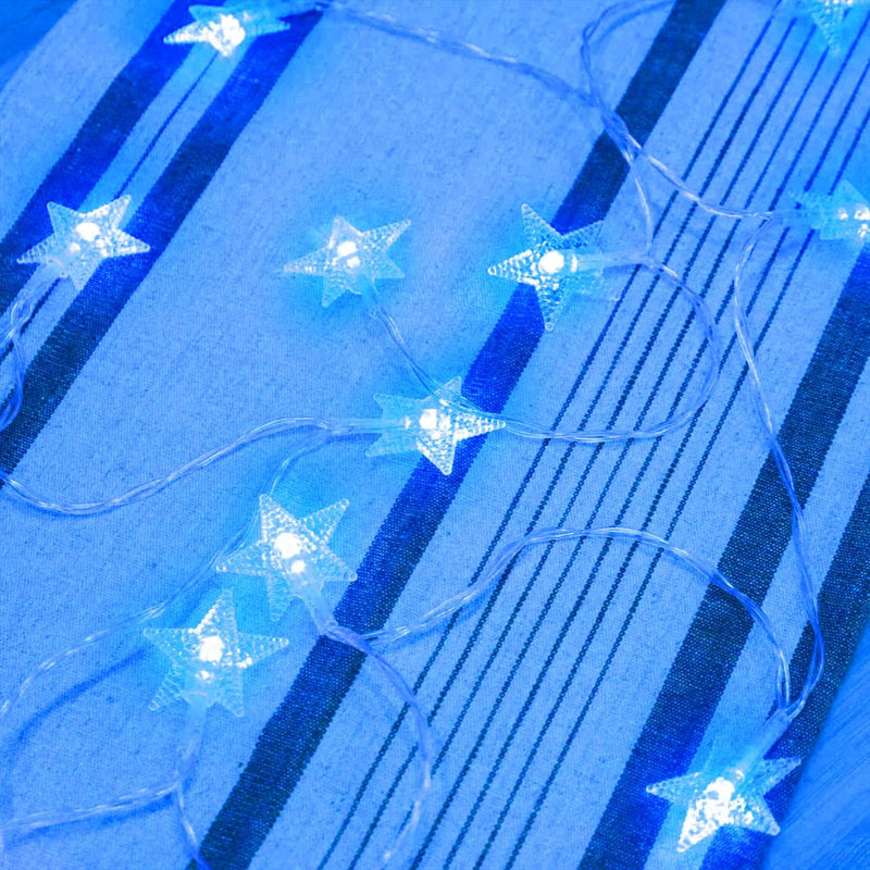 Star Lights Star String Lights 15 FT 30 LED Fairy Lights Battery Operated Indoor&Outdoor Twinkle Christmas Lights Bedroom Decor for Xmas Tree(Blue)  ITICdecor   