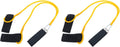 INOOMP 2Pcs Outdoor Leash Pool for Professional Training Exercise Technique Ankle Resistance Elastic Belt Strap Fitness Rope Equipment Bands Swimming Trainer Strength Swim Lap Yellow Sporting Goods > Outdoor Recreation > Boating & Water Sports > Swimming INOOMP Yellowx2pcs 91X5X0.5cmx2pcs 