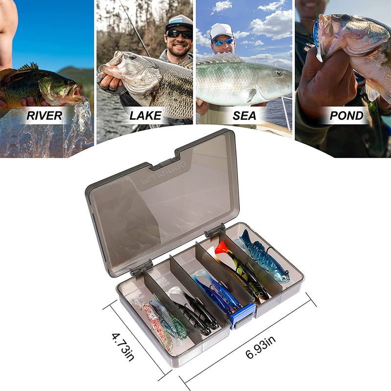 PLUSINNO Fishing Lures, Trout Pike Walleye Bass Fishing Jig Heads, Pre-Rigged Soft Swimbaits with Ultra-Sharp Hooks, Bass Lures with Paddle Tail, Fishing Bait for Saltwater & Freshwater… Sporting Goods > Outdoor Recreation > Fishing > Fishing Tackle > Fishing Baits & Lures PLUSINNO   