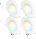 Sunco Lighting 5/6 Inch LED Can Lights Retrofit Recessed Lighting, Baffle Trim, Dimmable, 3000K Warm White, 13W=75W, 965 LM, Damp Rated, Replacement Conversion Kit – UL Energy Star Listed 4 Pack Home & Garden > Lighting > Flood & Spot Lights Sunco Lighting 5 CCT in One (2700K, 3000K, 3500K, 4000K, 5000K)  