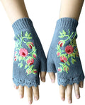 Gloves Mittens Men Women Handmade Gloves Winter Hand Warmers Stylish Gloves Mittens for Women Cold Weather Heated Winter Sporting Goods > Outdoor Recreation > Boating & Water Sports > Swimming > Swim Gloves Bmisegm Blue One Size 