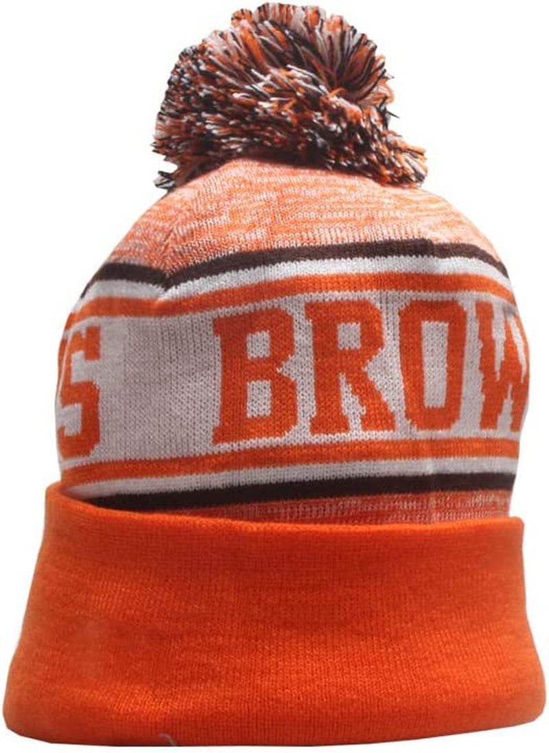 Iasiti Football Team Beanie Winter Beanie Hat Skull Knitted Cap Cuffed Stylish Knit Hats for Sport Fans Toque Cap Sporting Goods > Outdoor Recreation > Winter Sports & Activities MGTER Cleveland&b  
