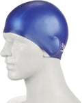 Speedo Plain Moulded Silicone Swim Cap for Juniors Sporting Goods > Outdoor Recreation > Boating & Water Sports > Swimming > Swim Caps Speedo Royal Blue  