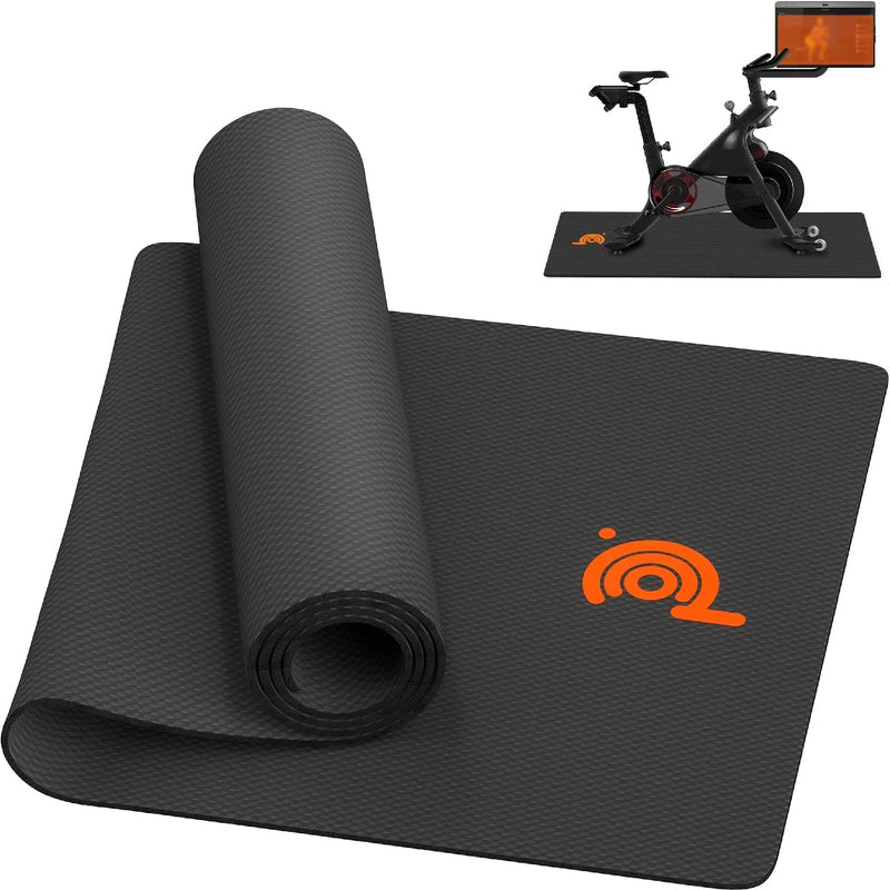 Doubleplus Bike Mat Compatible with Peloton Bike & Bike Plus, 6Mm Exercise Mat for Hardwood Floor Carpet Protection, for Indoor Bike, Bike Trainer Cycling Gym Mat, Accessories for Bike Sporting Goods > Outdoor Recreation > Cycling > Bicycles DoublePlus   