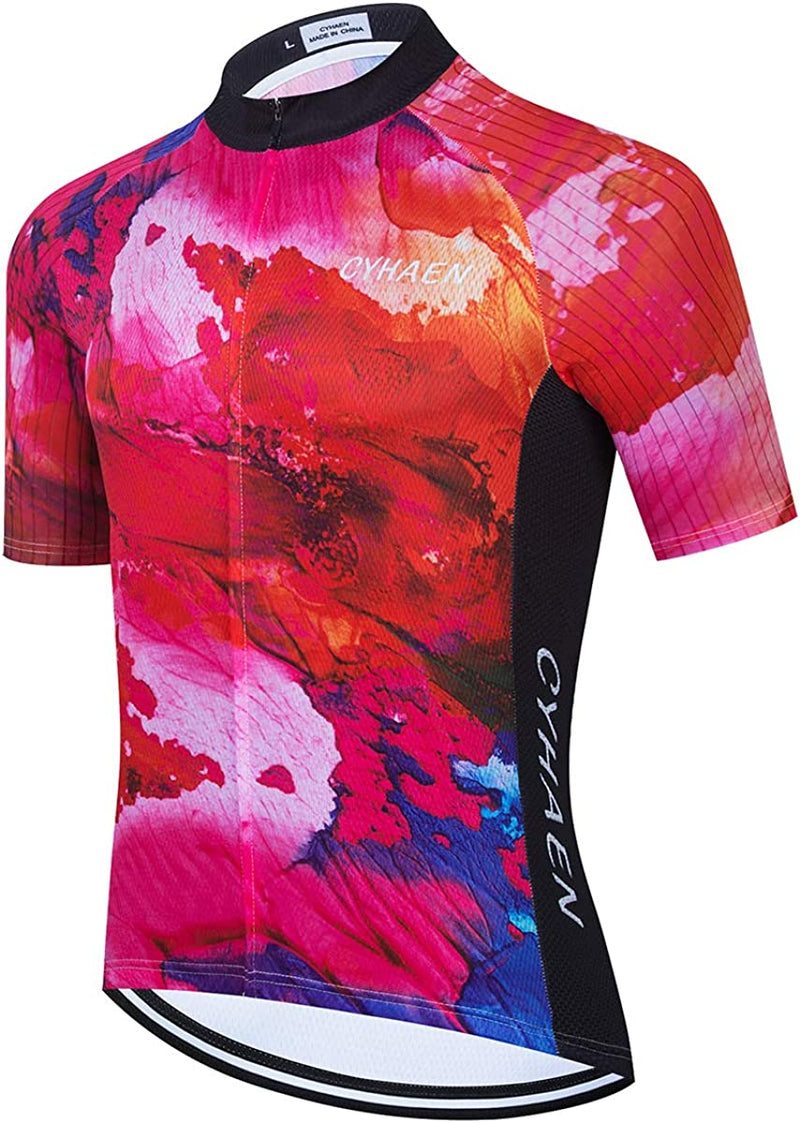 Weimo Cycling Jersey Men'S Short Sleeve Biking Shirts Sporting Goods > Outdoor Recreation > Cycling > Cycling Apparel & Accessories weimo 000 P Large 