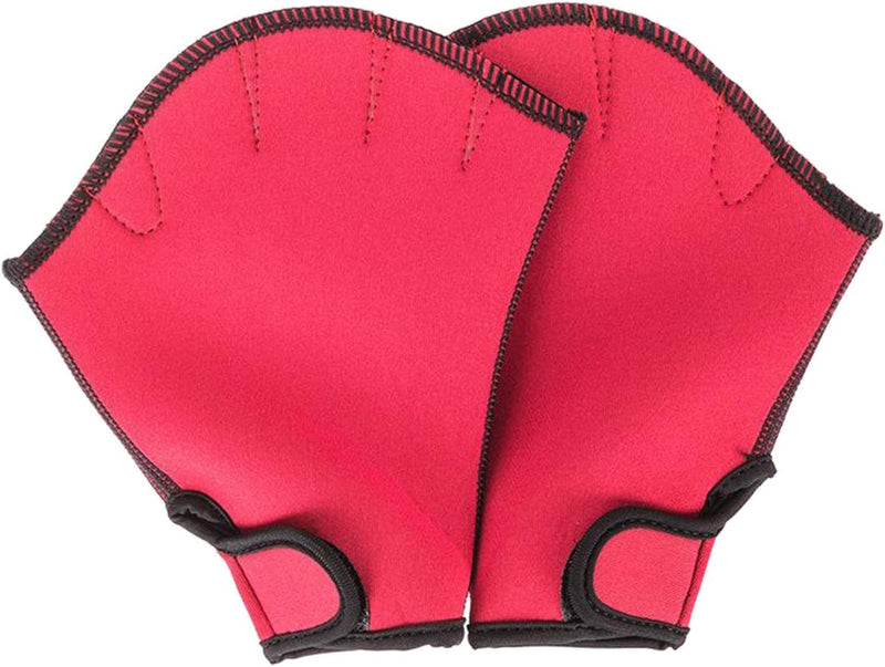 Fancyes Swim Training Gloves, Webbed Swimming Gloves, Diving Water Resistance Training-Exercise Fitness Gloves for Men Women Adult Children Sporting Goods > Outdoor Recreation > Boating & Water Sports > Swimming > Swim Gloves Generic Red M  