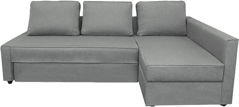 CRIUSJA Couch Covers for IKEA Friheten Sofa Bed Sleeper, Couch Cover for Sectional Couch, Sofa Covers for Living Room, Sofa Slipcovers with Cushion and Throw Pillow Covers (2030-17, Left Chaise) Home & Garden > Decor > Chair & Sofa Cushions CRIUSJA Af-8 Right Chaise 
