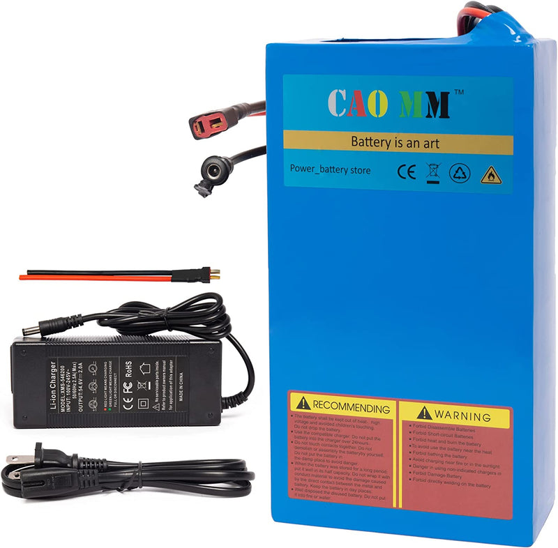 48V Battery, 10Ah/ 14AH/ 20AH Ebike Battery for 200-1200W Electric Bike Bicycle, Scooter and Other Motor Sporting Goods > Outdoor Recreation > Cycling > Bicycles Cao MM 48V/20AH With Chager  
