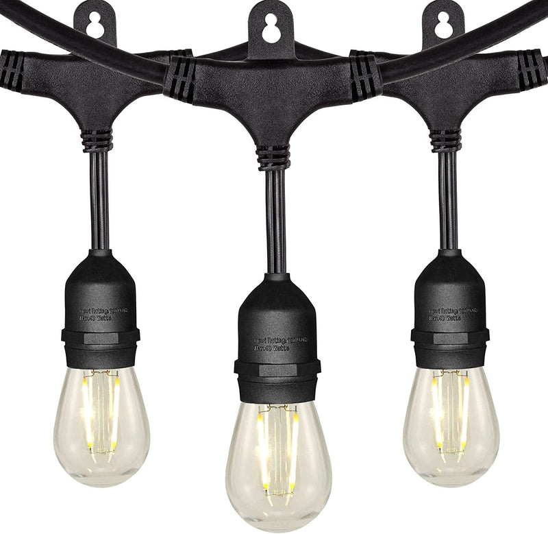 5Ft 1-Socket Mini Pendant Light, Heavy Duty Weatherproof Patio String Lights, E26/E27 Hanging Ceiling Lamp Kit, for Bistro Bar Kitchen Backyard and Industrial Vintage DIY (Thick Wire No Bulb) Home & Garden > Lighting > Light Ropes & Strings YULETIME ‎8 Lights - LED  