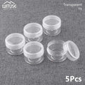 5pcs Clear Plastic Cosmetic Pot Jars Home & Garden > Decor > Decorative Jars KOL DEALS 10g Transparent  