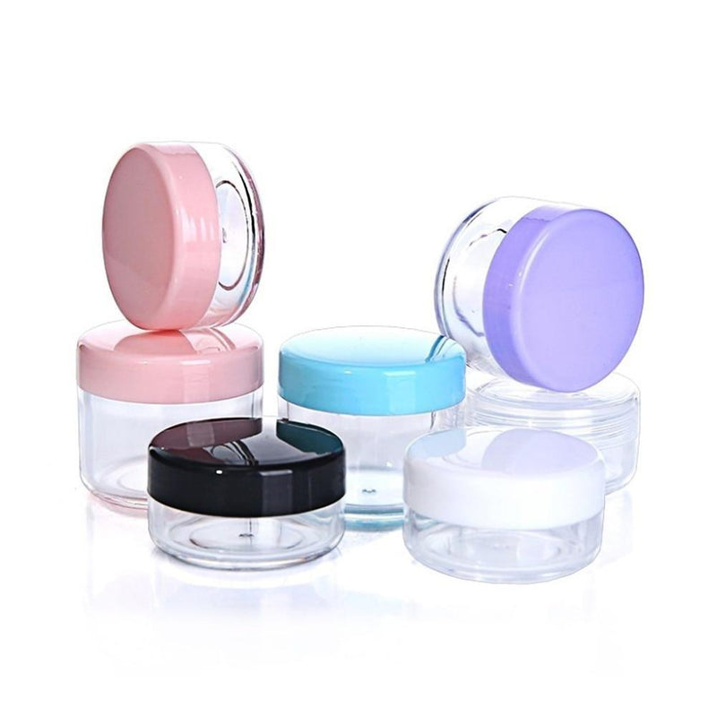 5pcs Clear Plastic Cosmetic Pot Jars Home & Garden > Decor > Decorative Jars KOL DEALS   