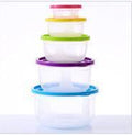 5pcs/set Food Plastic Container Home & Garden > Kitchen & Dining > Food Storage KOL DEALS Round Mixed color  