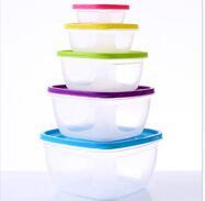 5pcs/set Food Plastic Container Home & Garden > Kitchen & Dining > Food Storage KOL DEALS Square Mixed color  