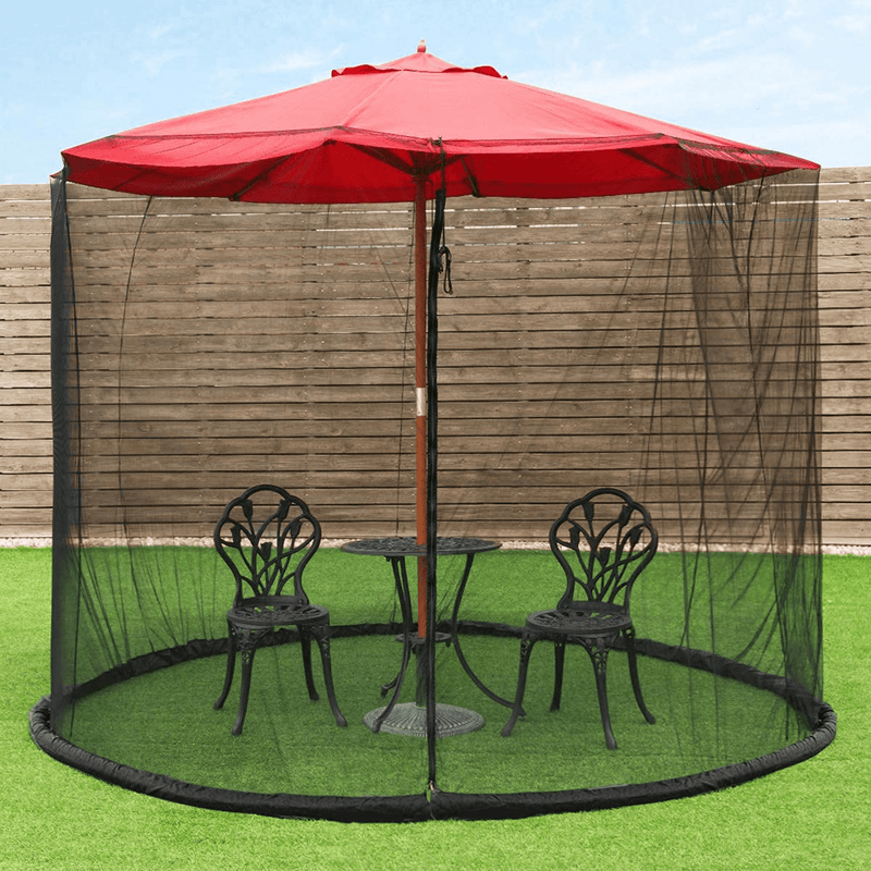 6.5-10 Ft Patio Umbrella Mosquito Nets, Polyester Mesh, Universal Umbrella Netting Screen, Balcony Umbrella Cover, Fits 7.5 8 9 10 Feett Outdoor Patio Tables Cantilever Offset Hanging Market Umbrellas Sporting Goods > Outdoor Recreation > Camping & Hiking > Mosquito Nets & Insect Screens Deyoly 6.5ft-10ft  