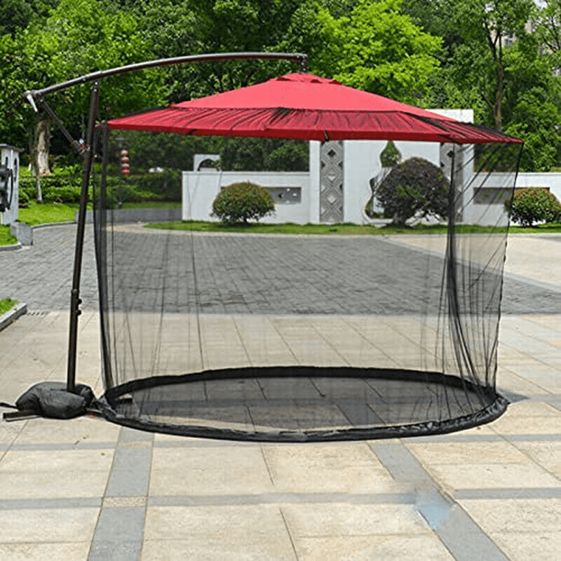 6.5-10 Ft Patio Umbrella Mosquito Nets, Polyester Mesh, Universal Umbrella Netting Screen, Balcony Umbrella Cover, Fits 7.5 8 9 10 Feett Outdoor Patio Tables Cantilever Offset Hanging Market Umbrellas Sporting Goods > Outdoor Recreation > Camping & Hiking > Mosquito Nets & Insect Screens Deyoly   