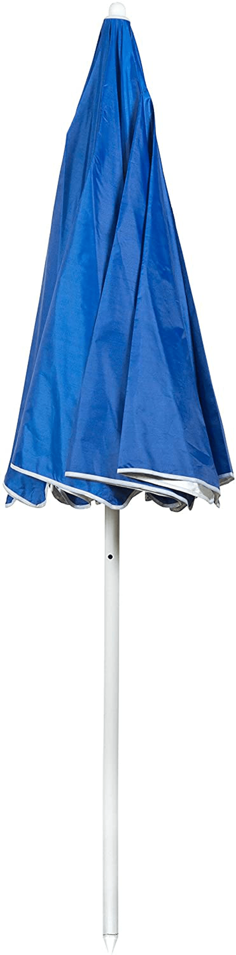 6.5' Portable Beach and Sports Umbrella by Trademark Innovations (Blue) Home & Garden > Lawn & Garden > Outdoor Living > Outdoor Umbrella & Sunshade Accessories Trademark Innovations   