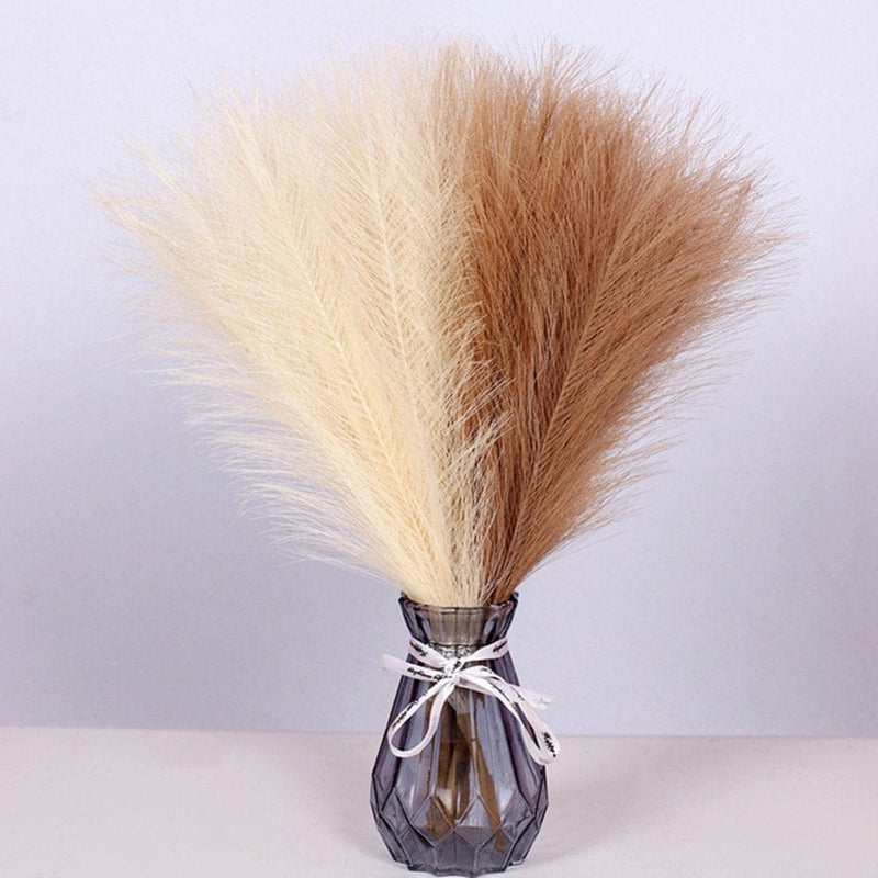 6 Branchs Pampas Grass,Simulation Reed,Artificial Reed Bouquet,Fake Pampas Flower,Faux Pampas Grass Bouquets,For Season Wedding Birthday Valentine'S Day Vase Decor Home & Garden > Decor > Seasonal & Holiday Decorations QAZ-2230   