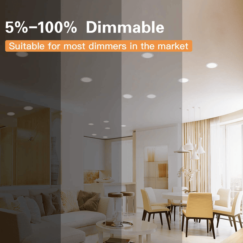 6 inch Ultra-Thin Led Recessed Lights 5000K Daylight Dimmable Ceiling Light Downlight with Junction Box 12.5W 850 lm ETL 6 Pack Home & Garden > Lighting > Flood & Spot Lights BBOUNDER   