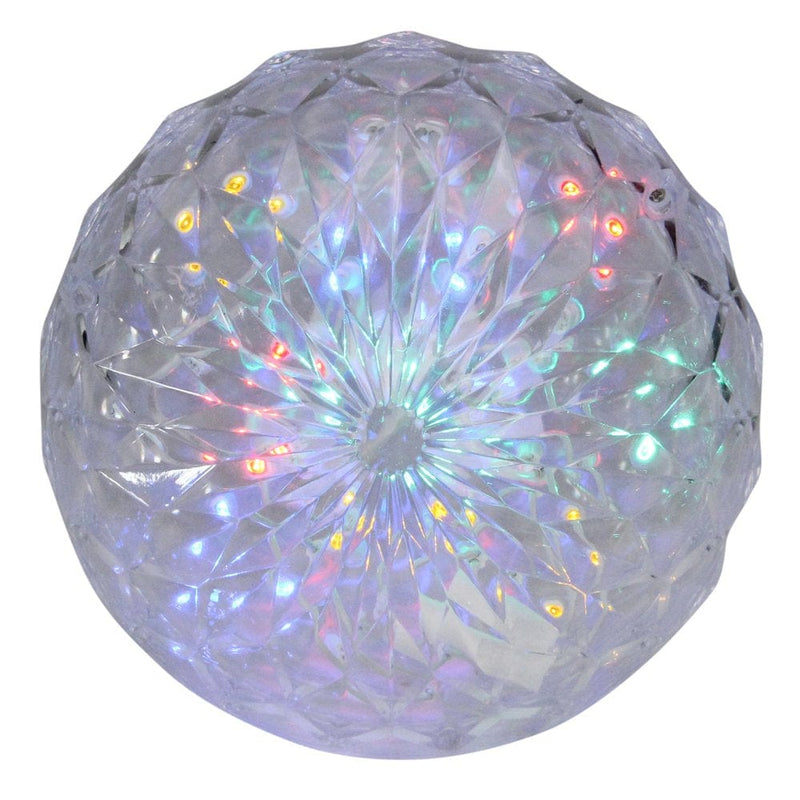 6" Multi-Color LED Hanging Crystal Sphere Ball Outdoor Christmas Decoration Home Home & Garden > Decor > Seasonal & Holiday Decorations& Garden > Decor > Seasonal & Holiday Decorations Northlight   