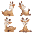 6 Pack Deer Figurines Cake Topper, Woodland Animal Doe Fawn Desktop Decoration Cute Miniature Statue Party Ornaments for Baby Shower Birthday Anniversary Home & Garden > Decor > Seasonal & Holiday Decorations& Garden > Decor > Seasonal & Holiday Decorations L.DONG 4 Pcs Deer  