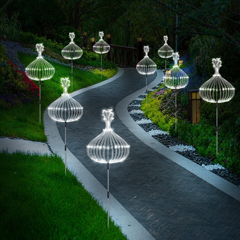 6 Pack Outdoor Solar Garden Lights, Solar Firework Lights,120 LED Waterproof Solar Lamps Decorative, Fireworks Lamp, 8 Modes Landscape Lights with Remote for Pathway Backyard Walkway Patio(Cool White) Home & Garden > Lighting > Lamps Maleyt   