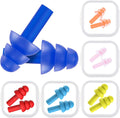 6 Pairs Kids Ear Plugs Swimming Noise Cancelling Reusable Earplugs for Sleeping and Swimming, 6 Assorted Colors (Fresh Colors) Sporting Goods > Outdoor Recreation > Boating & Water Sports > Swimming Bememo Fresh Colors  