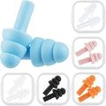 6 Pairs Kids Ear Plugs Swimming Noise Cancelling Reusable Earplugs for Sleeping and Swimming, 6 Assorted Colors (Fresh Colors) Sporting Goods > Outdoor Recreation > Boating & Water Sports > Swimming Bememo Classic Colors  