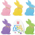 6 Pcs Easter Table Wooden Signs Easter Wooden Table Centerpieces with Jute Rope Farmhouse Bunny Easter Decorations Wood Bunny Decor Freestanding Rabbit Shape Tabletop Decoration for Spring Room Home