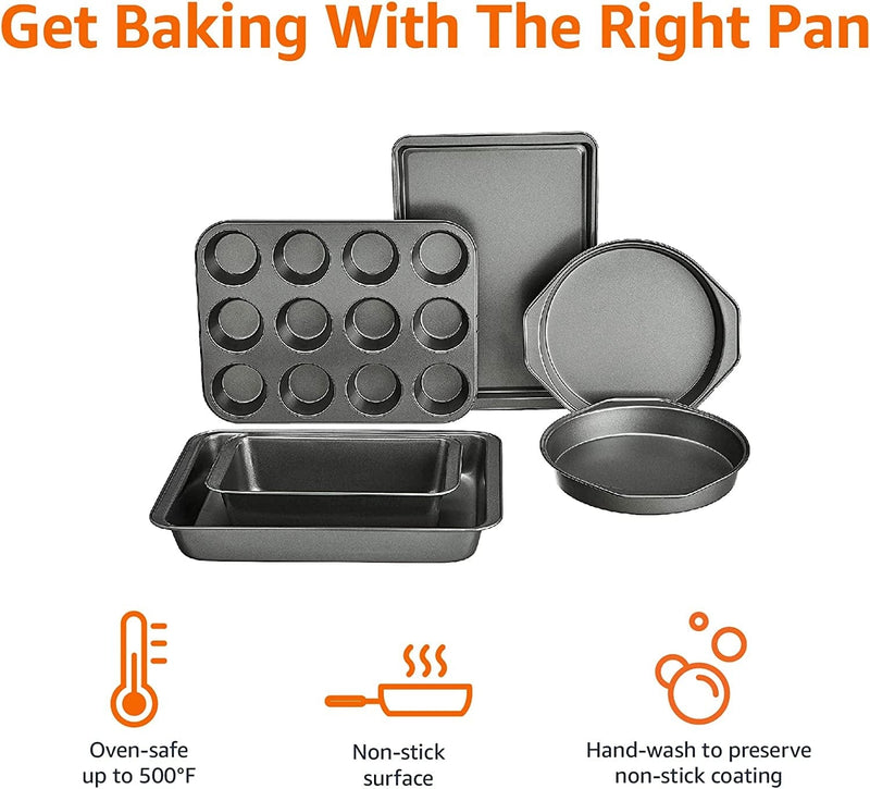 6-Piece Nonstick, Carbon Steel Oven Bakeware Baking Set