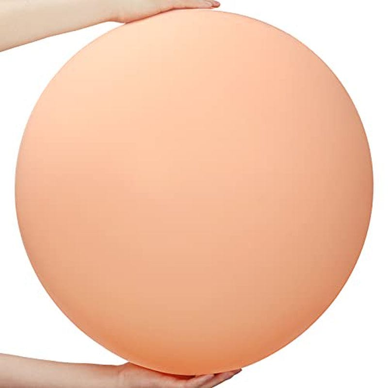 6 Pieces 36 Inch Blush Balloons Macaron Orange Balloons Giant Blush round Balloons Thick Latex Balloons for Weddings Baby Shower Outdoor Events Birthday Party Decoration Supplies