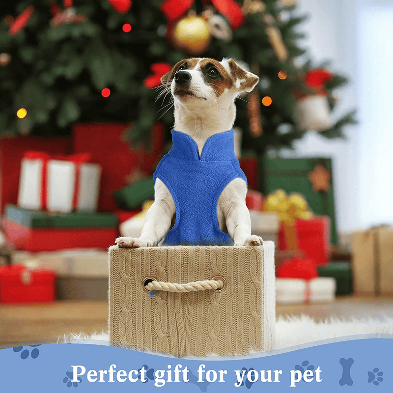 6 Pieces Dog Clothes Dog Sweater with Leash Ring Soft Winter Pet Clothes Warm Dog Sweatshirt PET Fleece Sweater Vest Dog Cozy Jacket for Dogs Supplies Animals & Pet Supplies > Pet Supplies > Dog Supplies > Dog Apparel Frienda   