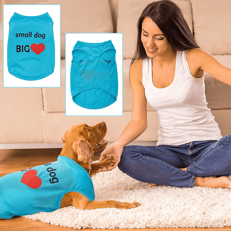 6 Pieces Pet Dog Shirts Soft Puppy Vest Dog Sweatshirt Pet Dog Cat Clothes for Chihuahua Yorkshire Terrier Small to Medium Dogs Cats (S) Animals & Pet Supplies > Pet Supplies > Cat Supplies > Cat Apparel Syhood   