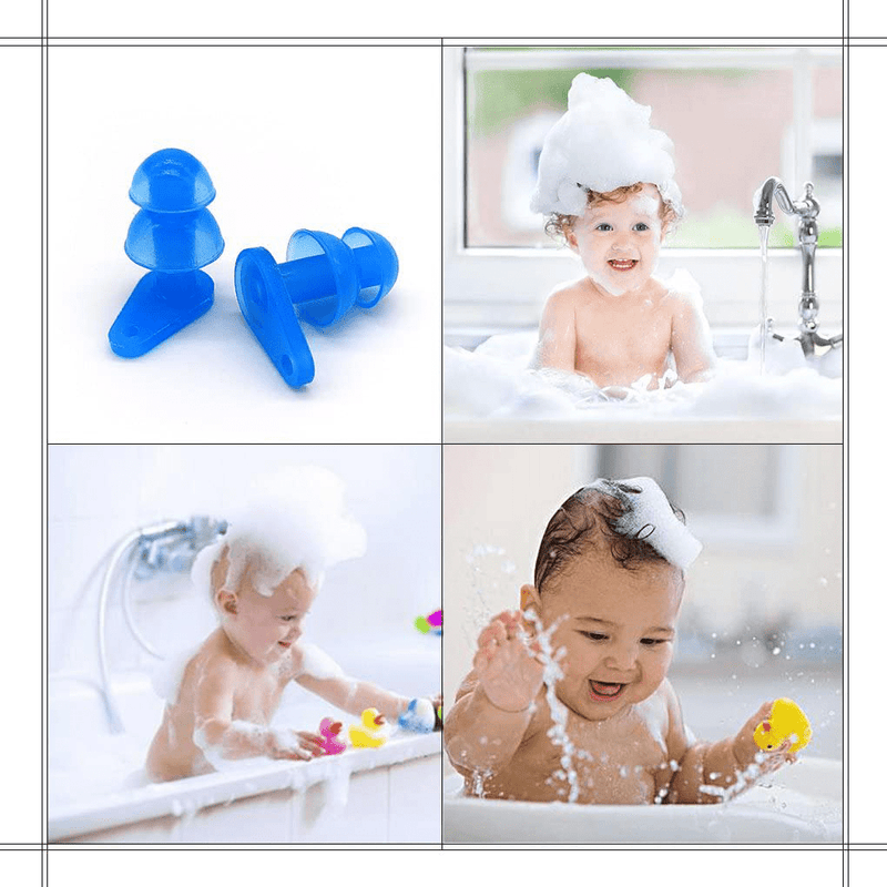 6 Sets Waterproof Kids Swimming Earplugs with Case Package, Protect Children's Ears in Water Shower Sporting Goods > Outdoor Recreation > Boating & Water Sports > Swimming Zooshine   