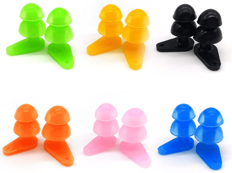 6 Sets Waterproof Kids Swimming Earplugs with Case Package, Protect Children's Ears in Water Shower Sporting Goods > Outdoor Recreation > Boating & Water Sports > Swimming Zooshine Default Title  