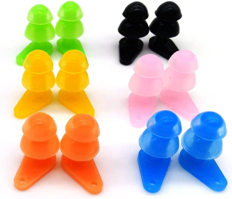 6 Sets Waterproof Kids Swimming Earplugs with Case Package, Protect Children'S Ears in Water Shower Sporting Goods > Outdoor Recreation > Boating & Water Sports > Swimming BRBD   