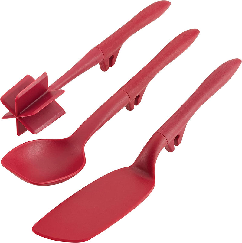 Rachael Ray Tools and Gadgets Lazy Crush & Chop, Flexi Turner, and Scraping Spoon Set / Cooking Utensils - 3 Piece, Teal Blue Home & Garden > Kitchen & Dining > Kitchen Tools & Utensils Rachael Ray Red 3 Piece 